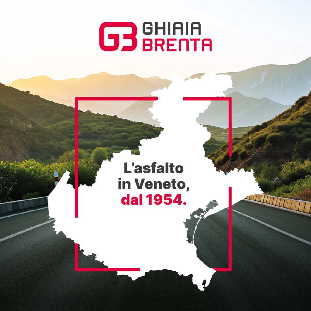 Ghiaia Brenta, l'asfalto in Veneto.